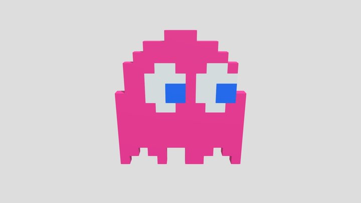 Pink Ghost 3D Model