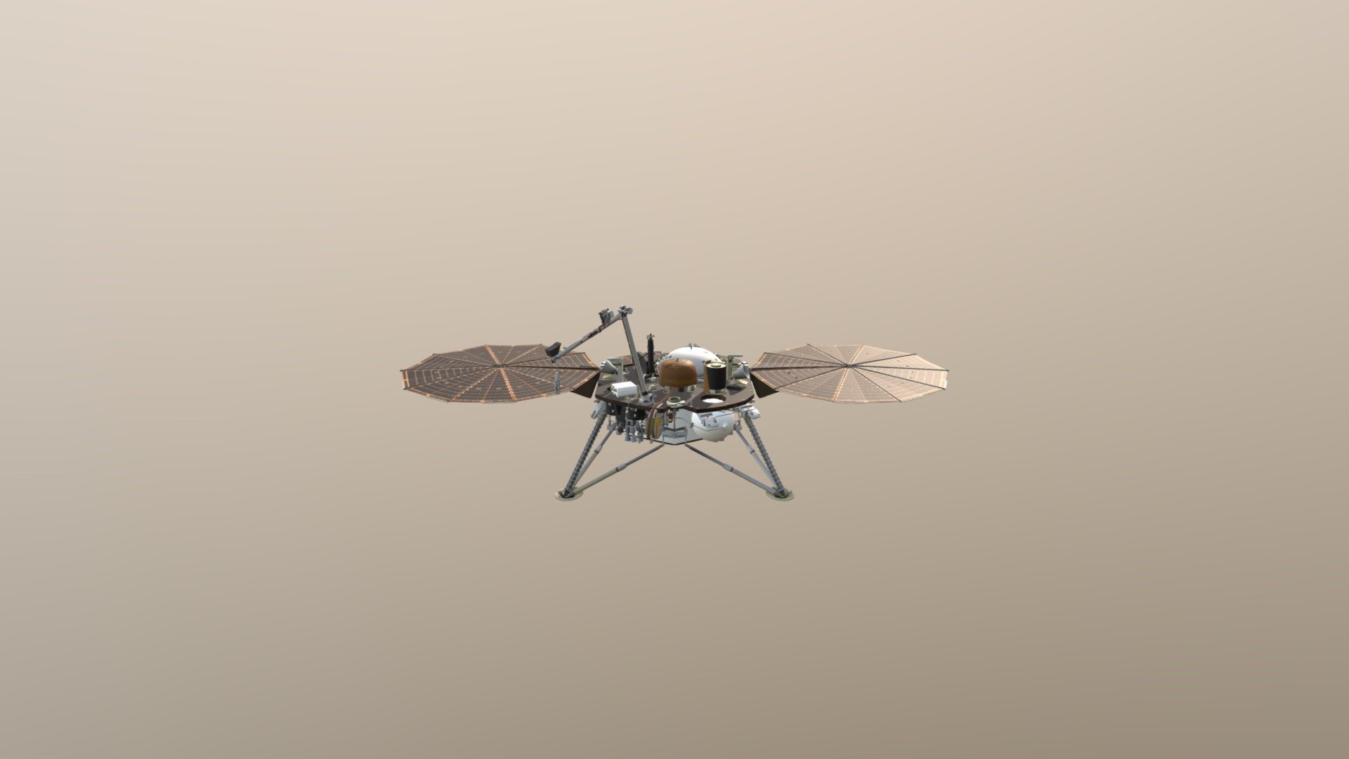 NASA Mars InSight Lander Arm Deployed