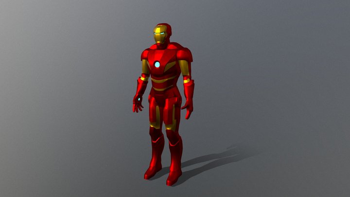 Iron Man LowPoly 3D Model