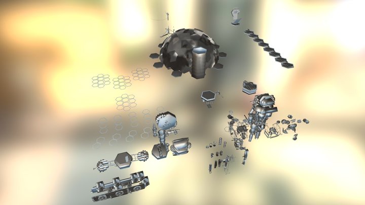 Σ.A.R.M.A.N. Σ.T.H.A.N. Hex Bullet Medical Robot 3D Model