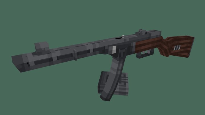 PPSh 41 (BlockFront) 3D Model