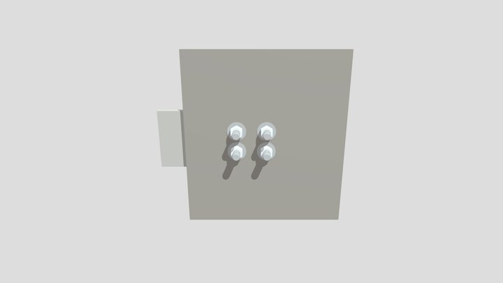 Bolted Connection Assembly 3D Model