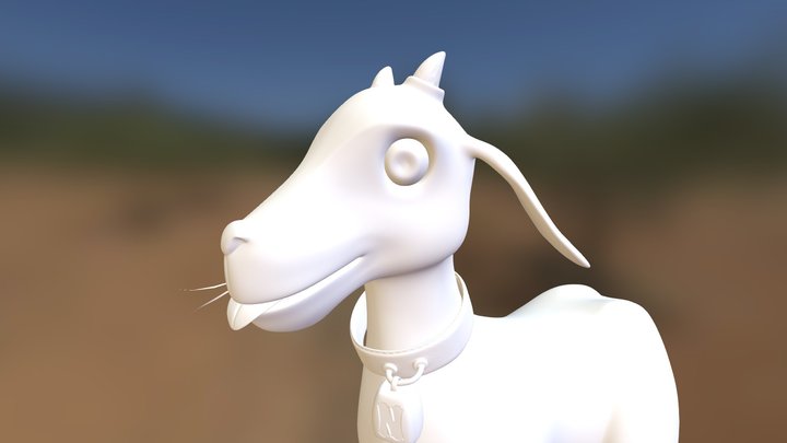 Nutsie, the Goat 3D Model