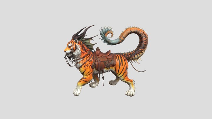 Dragon Tiger Mount 3D Model
