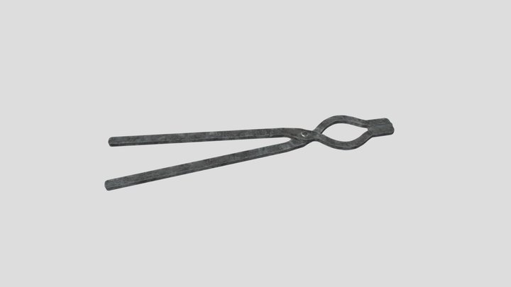 Metal Working Tongs 3D Model