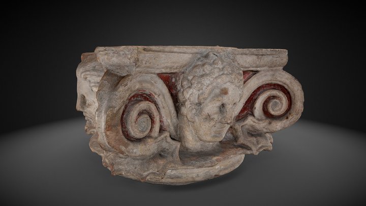 Tomba della Medusa. Capitello figurato A 3D Model