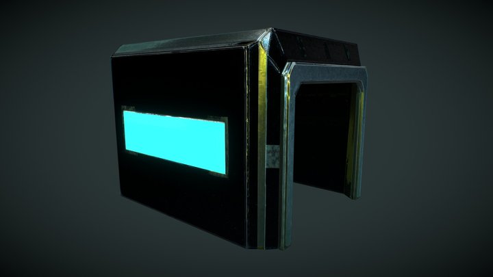 Sci-Fi Small Room 3D Model