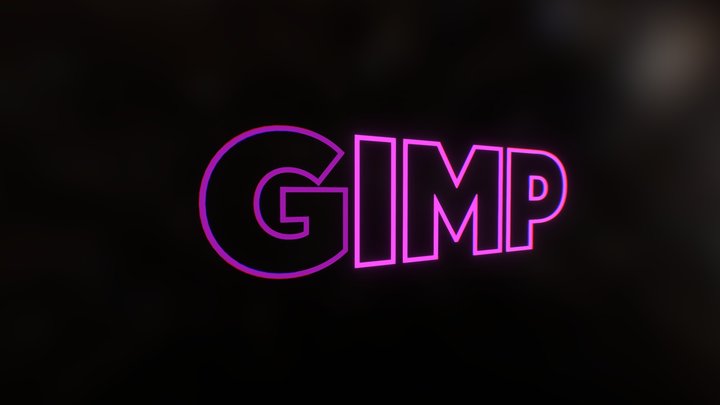 Neon Text WIP 3D Model