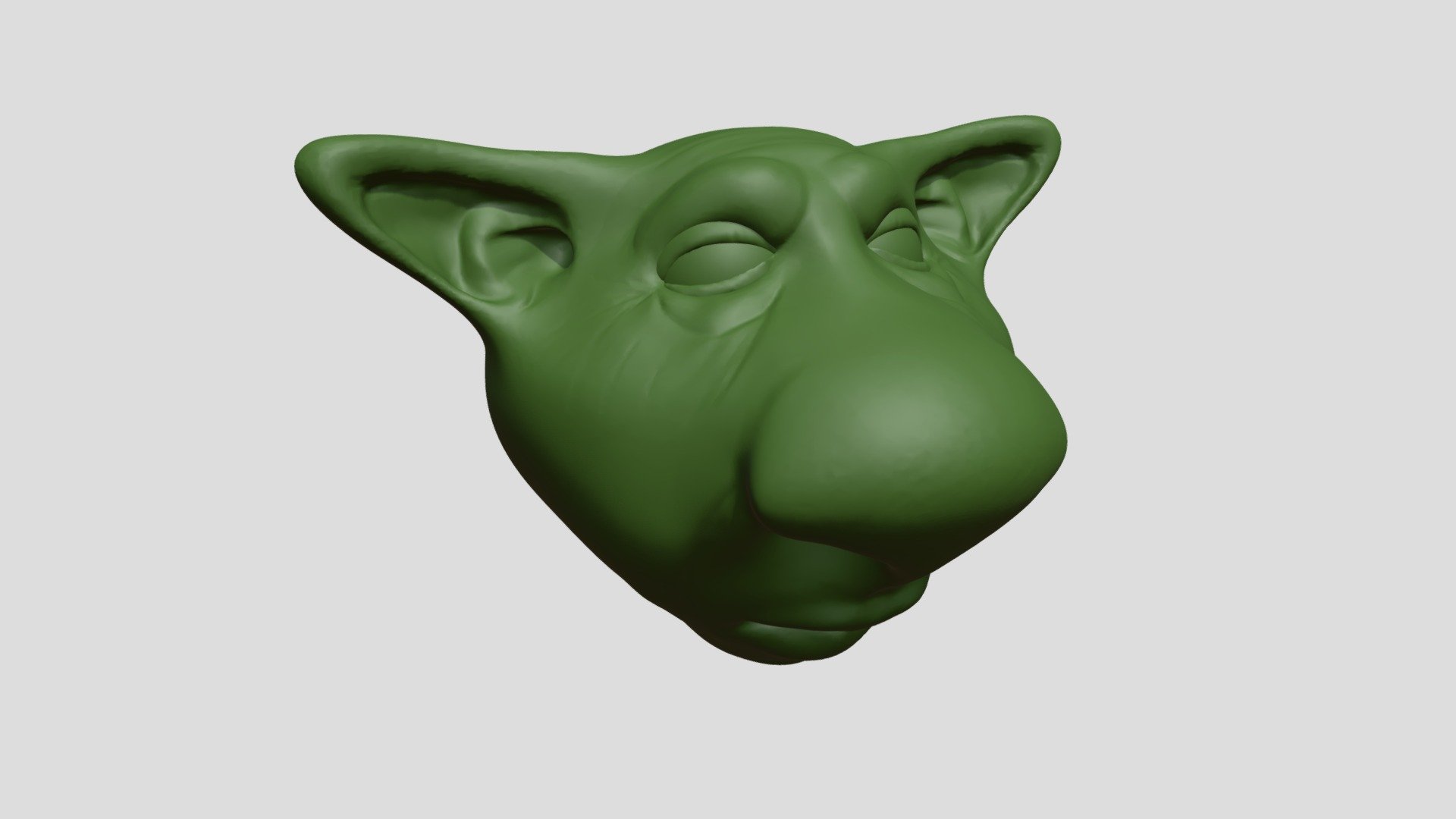 Goblin Head Sculpt 3D model by grimmg [cccf252] Sketchfab