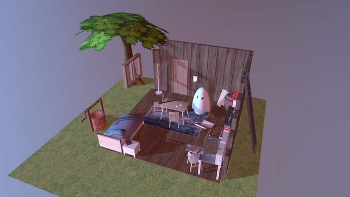 獵人小屋 3D Model
