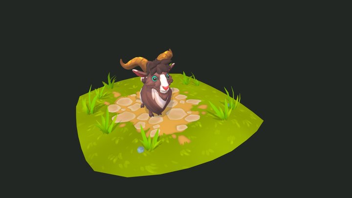Dakota: Farm Adventures. Goat 3D Model
