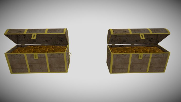Treasure Chest 3D Model