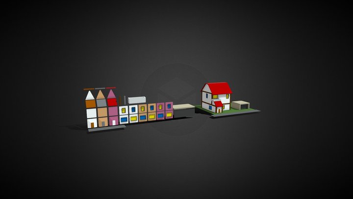 Estuctura Modular Y Modulos Proyecto | Texturas 3D Model