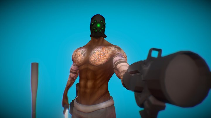 Yakuza doodle 3D Model