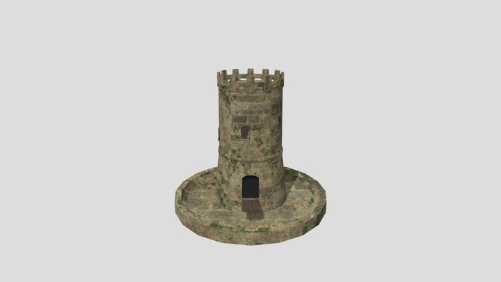 Torre del Castello di Castelnuovo Cilento 3D Model