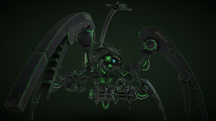 Necron Triarch Stalker Redesign 3D Model