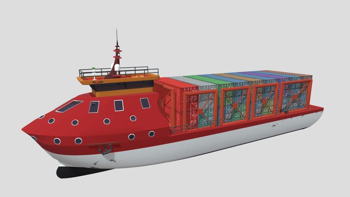 Containership 3D models - Sketchfab