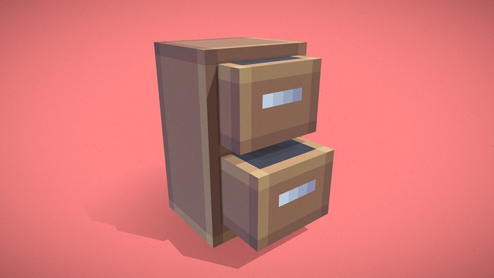 Minecraft nightstand – Free 3D Model STL