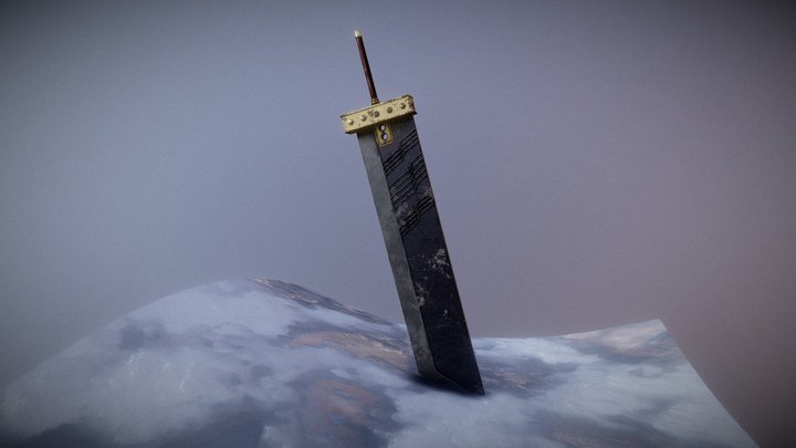 Cloud Sword FFVII 3D Model