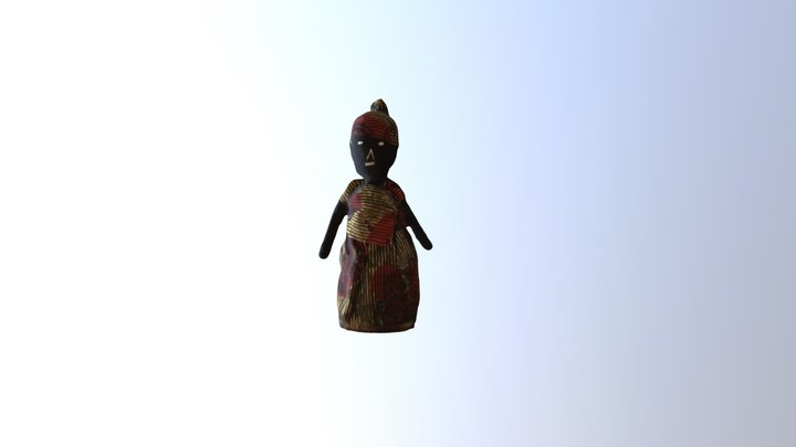 Poupée africaine 3D Model