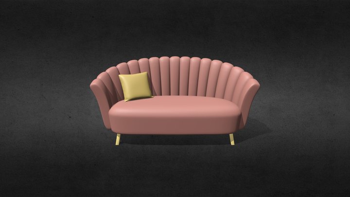 Sofa - Art Deco 3D Model