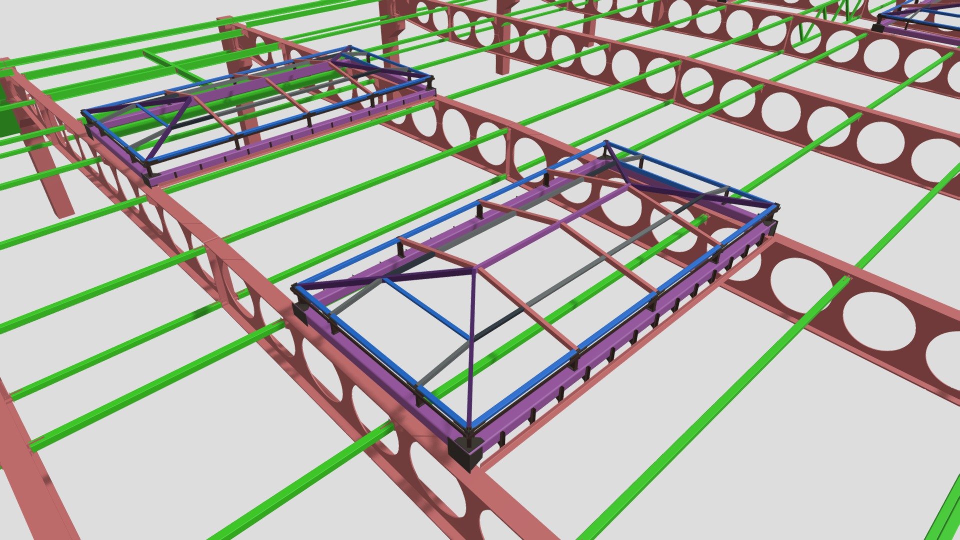 Lights Of The First Stage Of The Water Park Download Free 3D Model By