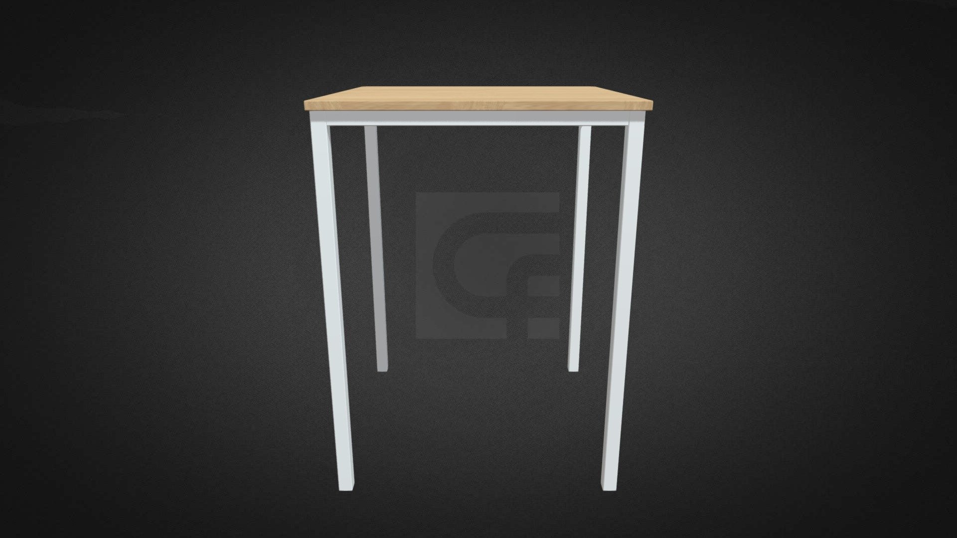 Corrine Oak Bar Table Hire — Sketchfab embed 3D viewer