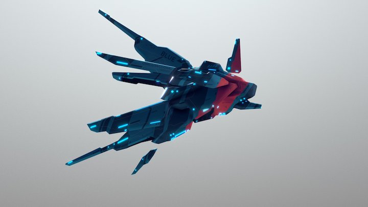 LIGHTFIELD — RD/C BLUE 3D Model