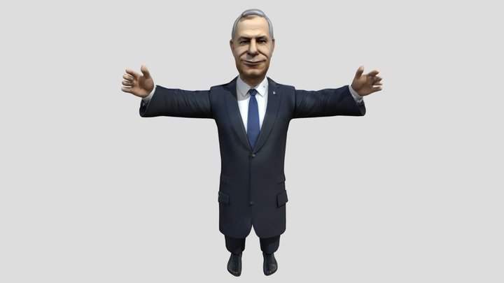 Benjamin Netanyahu – Kostenloses 3D-Modell STL