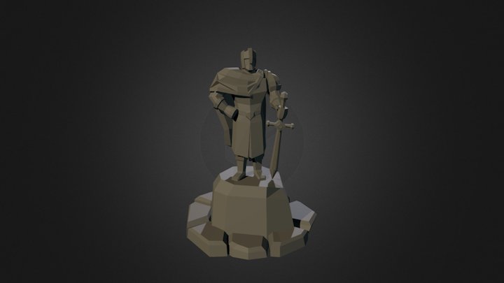 Knight statue 3D Model