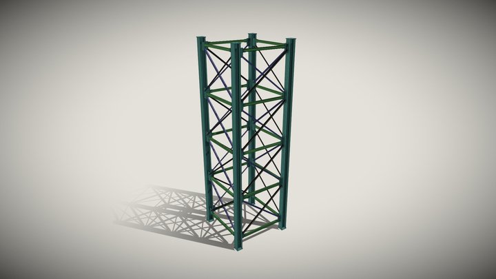 Wieża stalowa 3D Model