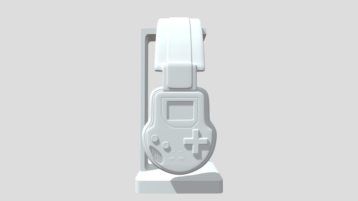 Gaming Console Headphones 3D Model