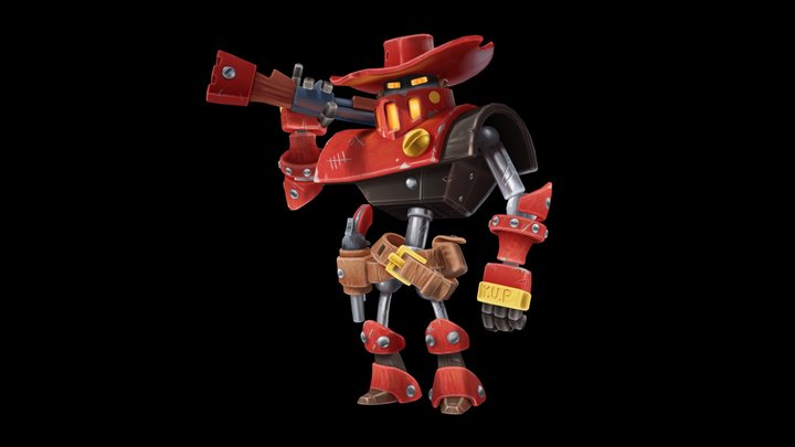 Cowboy (Steamworld Build) / Diffuse only version 3D Model
