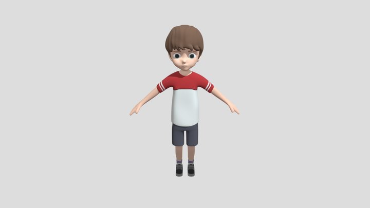 Kid Boy 3D Model