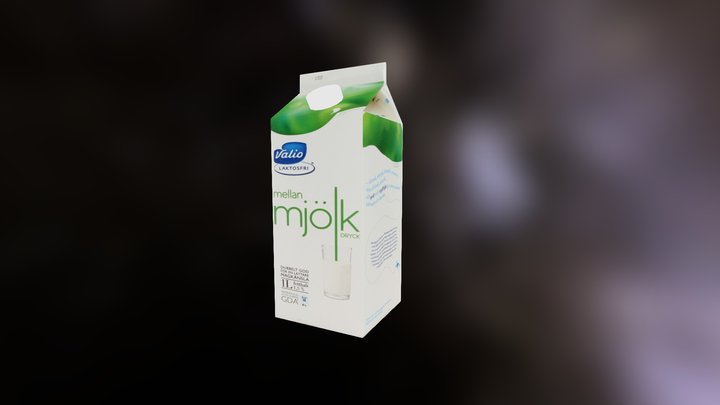 Milk Package 3D Model