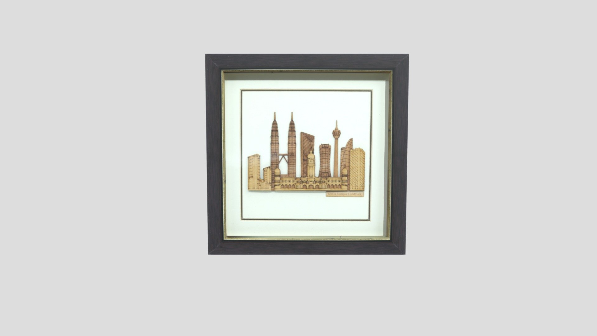 WOOD KL LANDMARK WITH FRAME