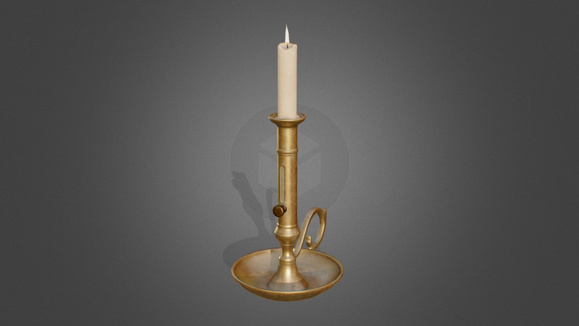 Antique Candle Holder — Sketchfab embed 3D viewer