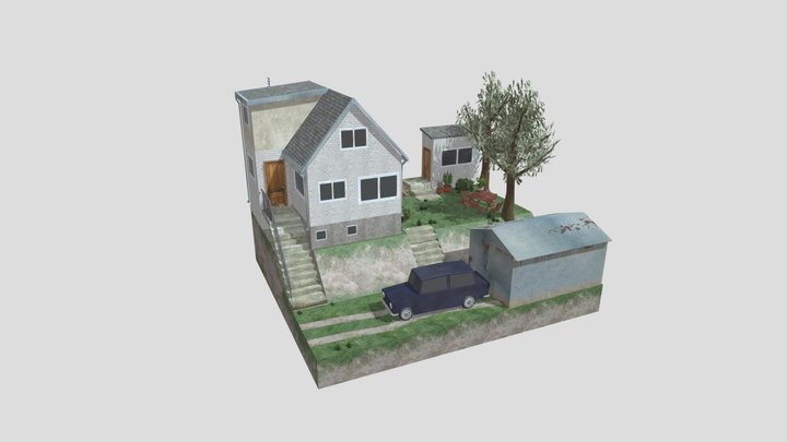 DAE Diorama - GRANDMAS HOUSE 3D Model