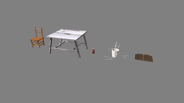 Forest Loner - Model 2 More detailed props 3D Model