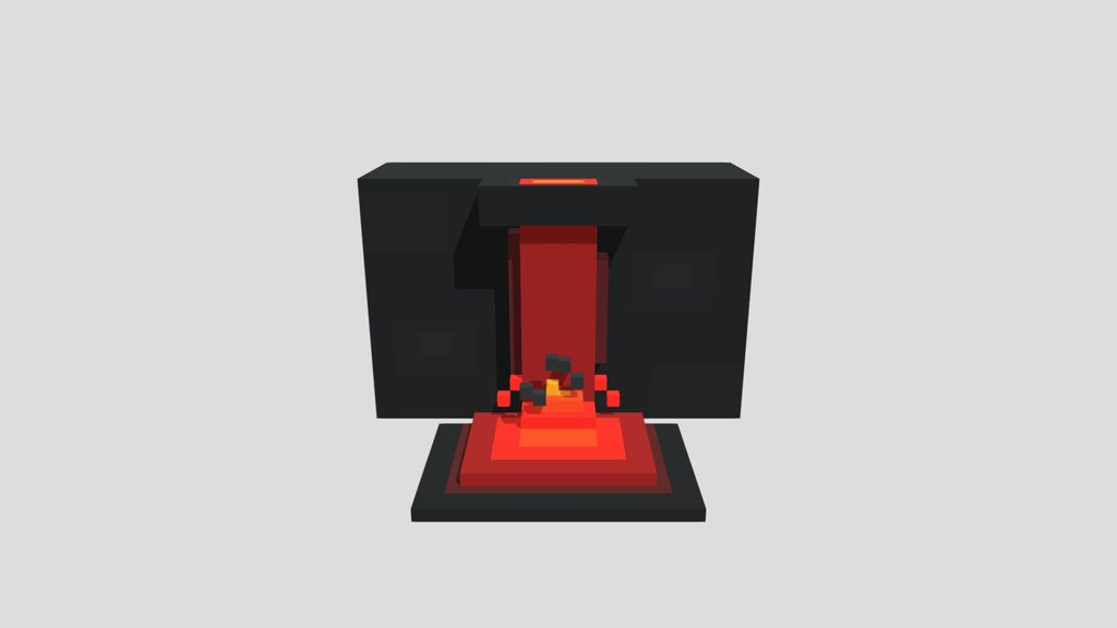 Lava Waterfall - Voxel 32x32
