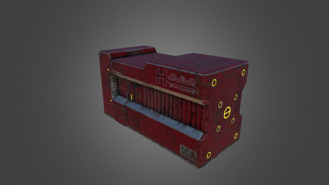 Container Low 3D Model