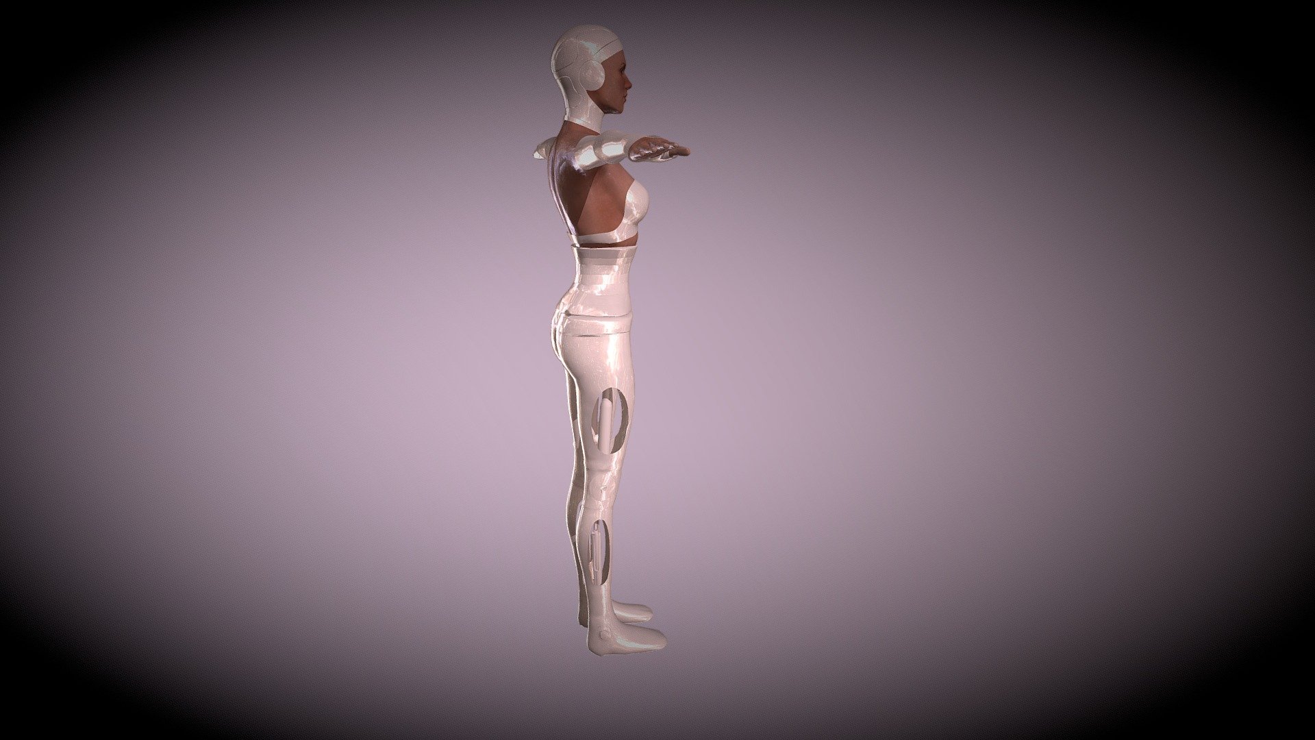 Female Cyborg - 3D model by WarLord720 [cce58c5] - Sketchfab