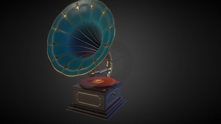 Gramophone 3D Model