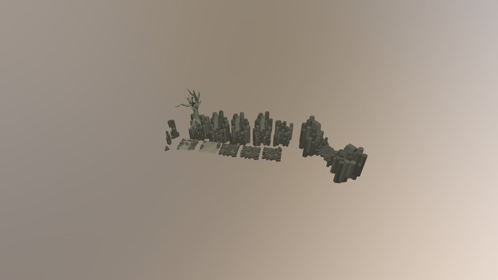 Alien artefact tilable assets 3D Model