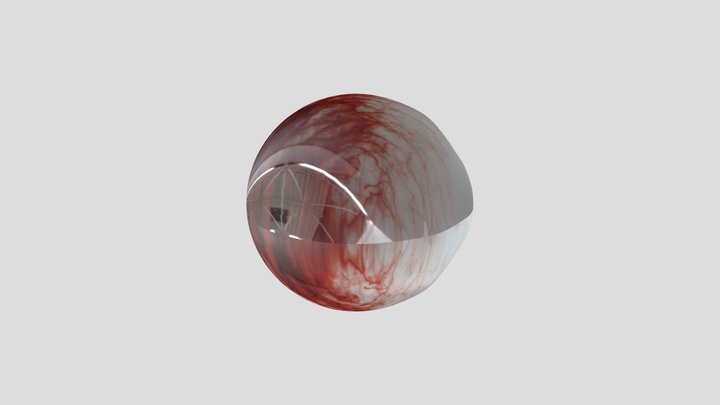 Realistic Eyeball (screwed up) 3D Model