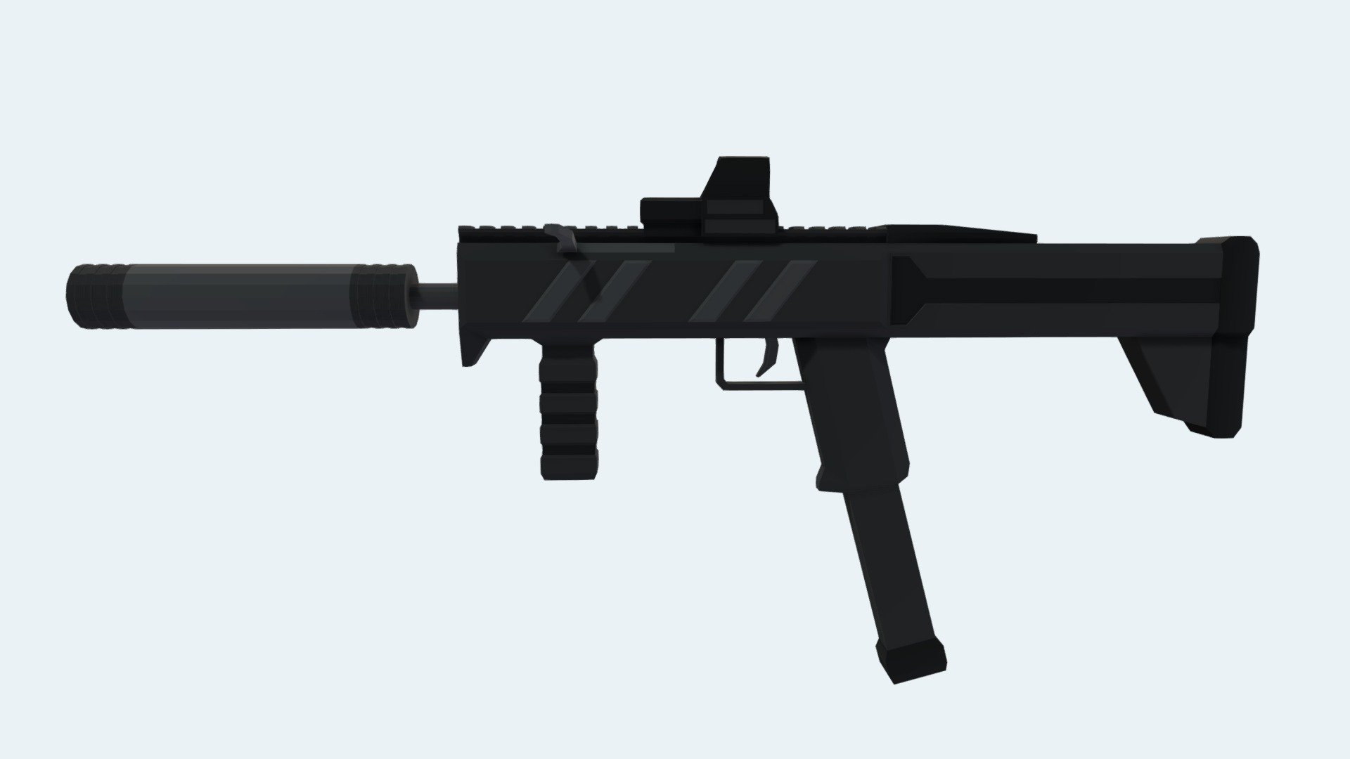 Low poly suppressed smg - Download Free 3D model by Polyte [cce88d2 ...