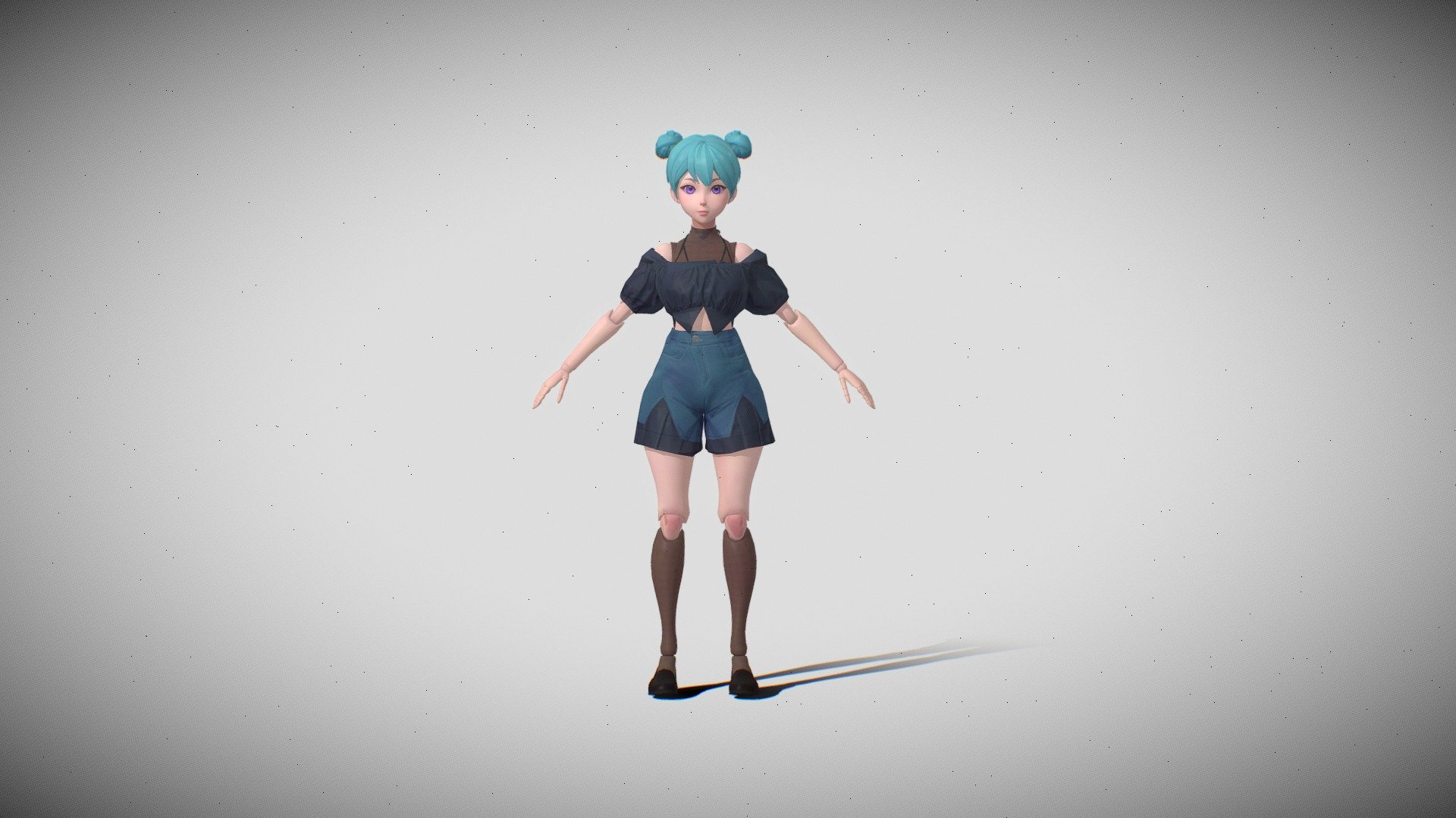Ball Joint Doll Neon Clothing - Buy Royalty Free 3D model by ChamberSu ...