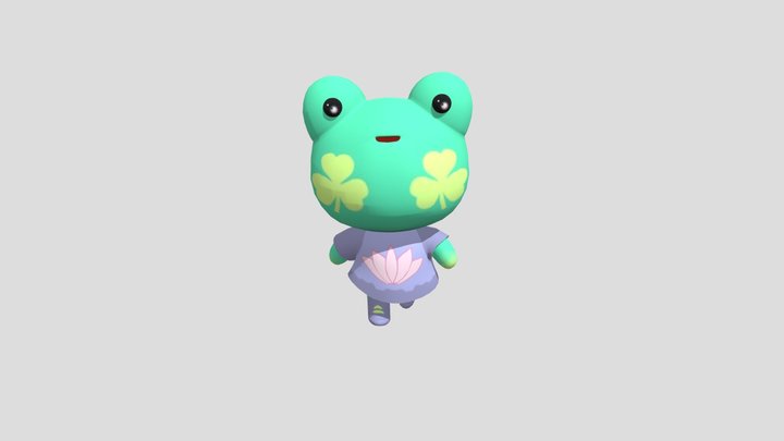 Cute frog 3D Model