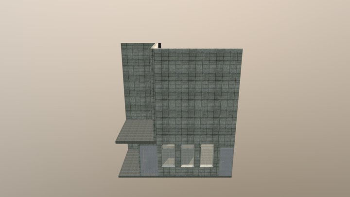 Rénovation 46 rue riquet - état des lieux 3D Model