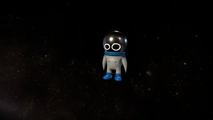 A Tiny Crisis in Space - Astronaut 3D Model